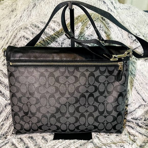 NWOT - COACH CHARLES FOLDOVER TOTE IN SIGNATURE (F54774) - Picture 3 of 15